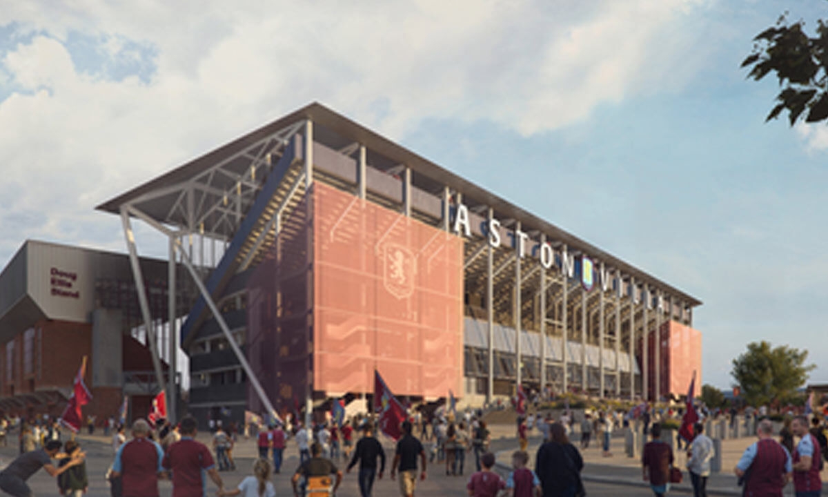 Aston Villa announce ground expansion to over 50,000 capacity