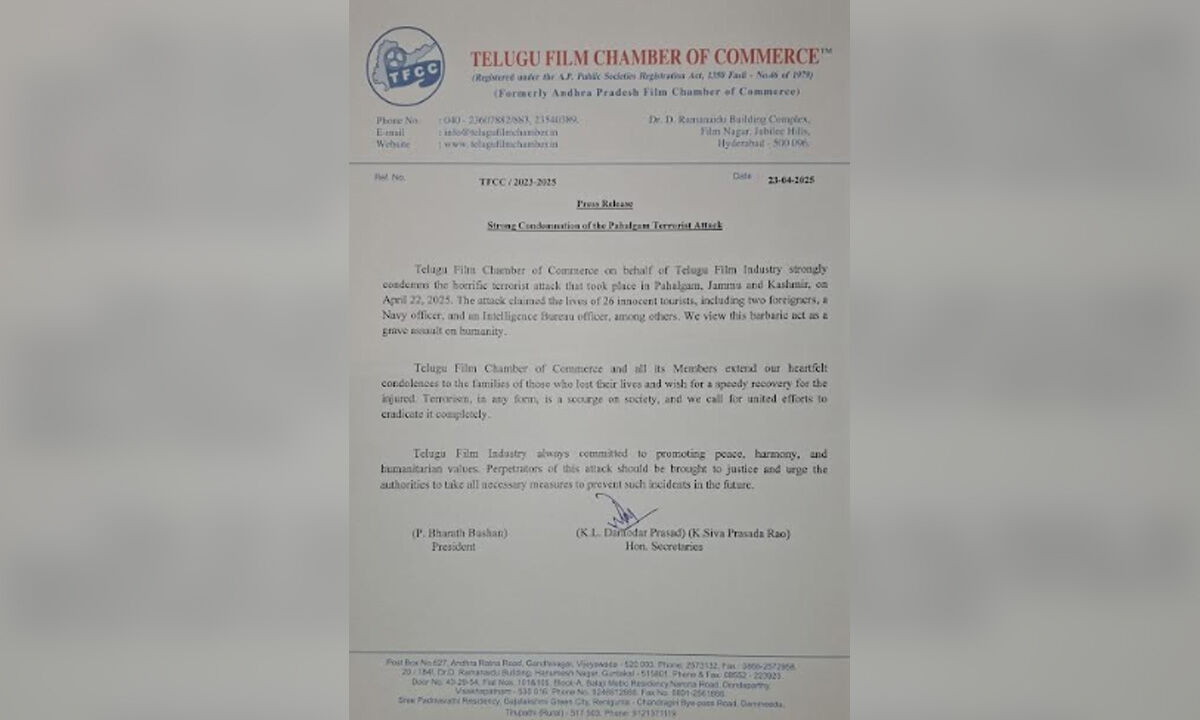 Strong Condemnation of Pahalgam Terror Attack
