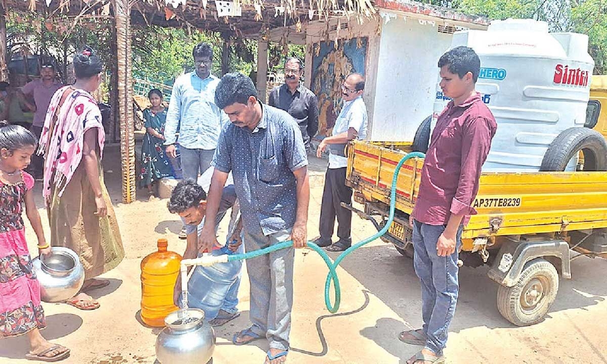 Nadendla swings into action to quench parched throats of tribals