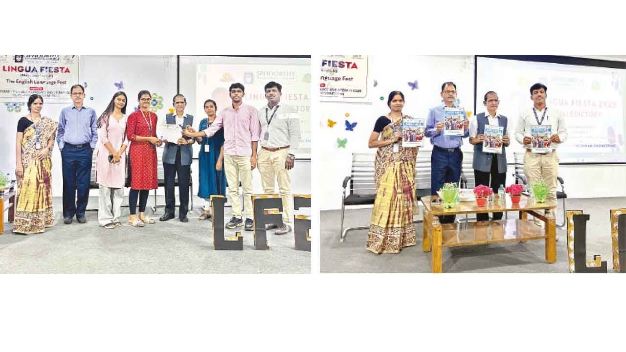 Students Excel at Sphoorthy's 'Lingua Fiesta'; Freshman Magazine 'Abhiyanta' Unveiled