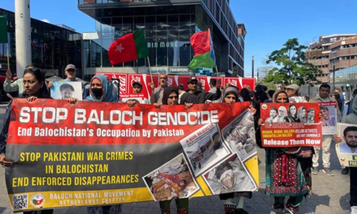 Stop Baloch genocide: Protest in Netherlands against Pakistan's 'kill and dump' policy