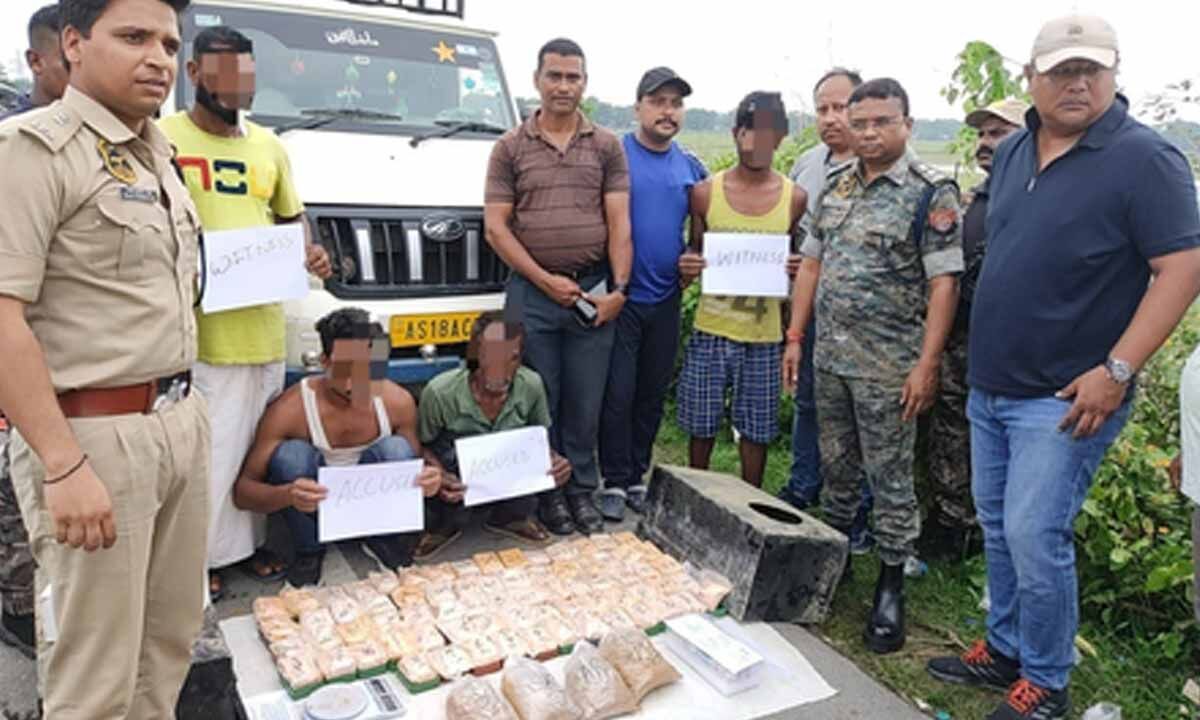 Assam: Drugs worth Rs 9.5 crore seized, three held