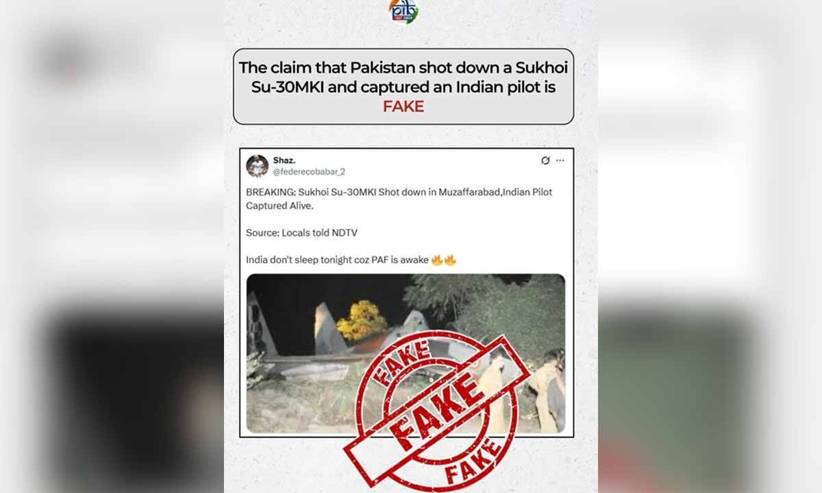 Pak propaganda alert: Sukhoi shot down, pilot captured; PIB says 2014 image of crash