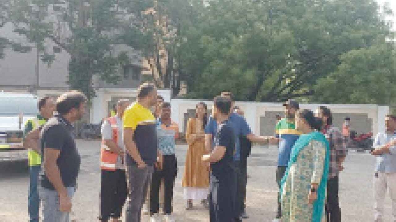 GHMC boss reviews Miss World preps at Gachibowli Stadium
