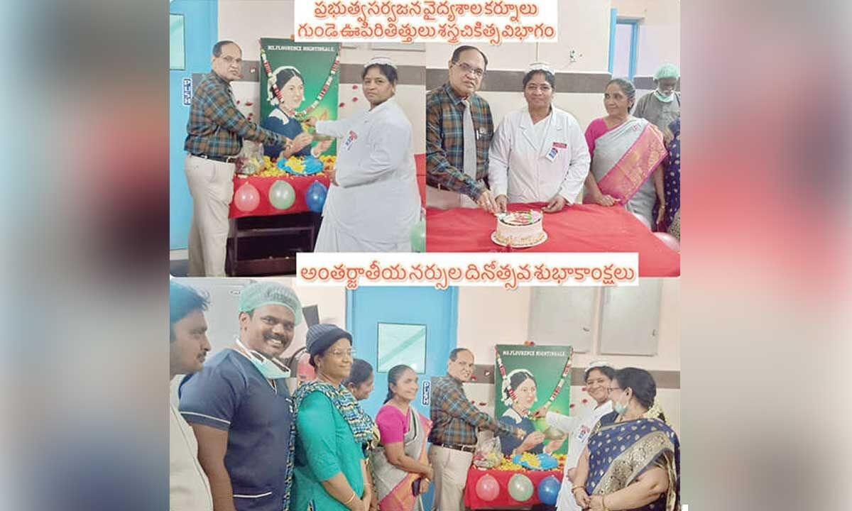 International Nurses Day held at Kurnool GGH