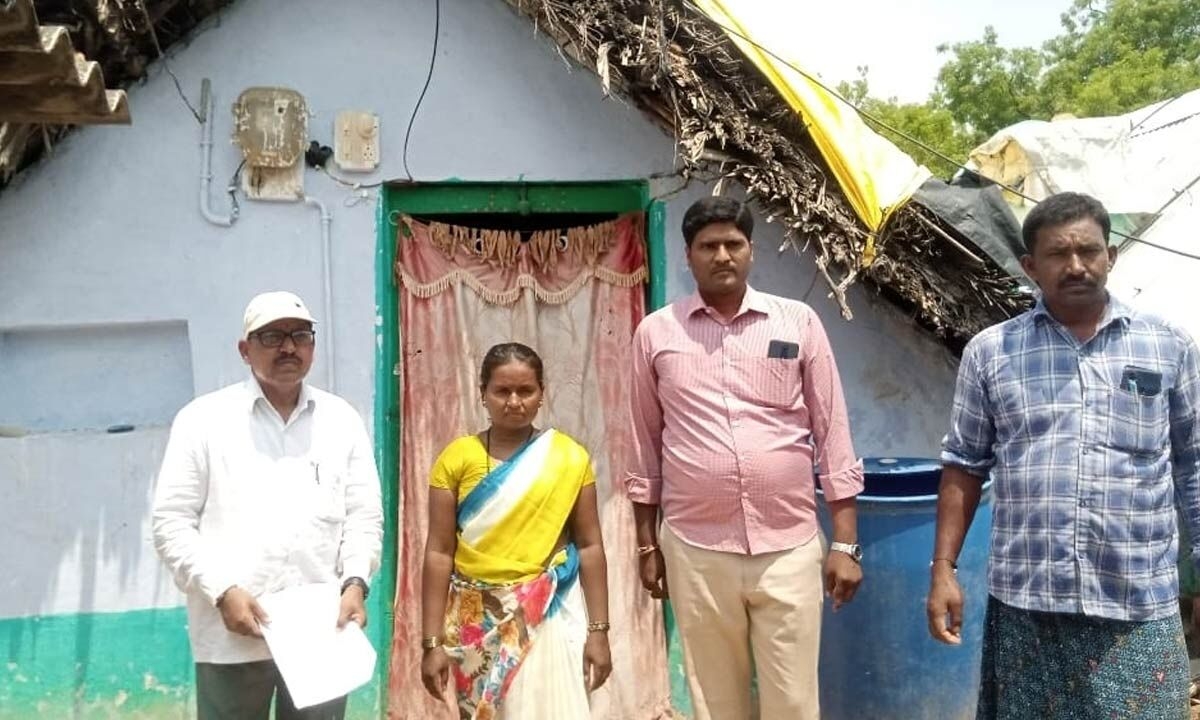 Indiramma Housing Scheme Verification Progresses in Chinna Tandrapadu Village