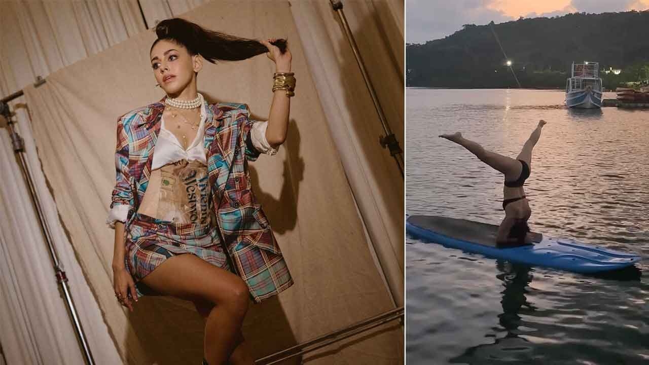 Alaya F stuns fans with paddleboard headstand