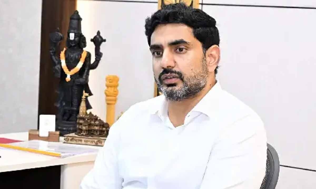 Nara Lokesh reviews on housing scheme, says new house plots will be distributed