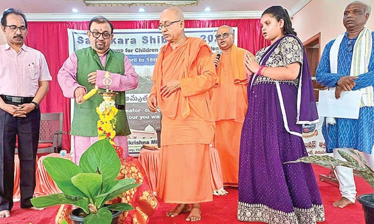 Traditional values take centre stage at Ramakrishna Mission camp