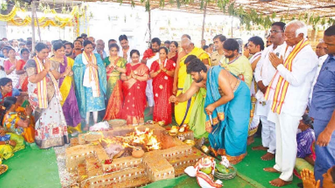 MP, MLA attend consecration of idols