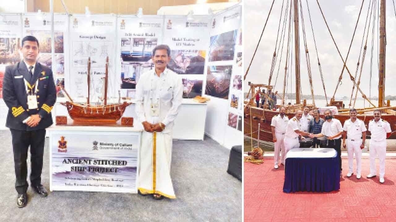 Indian Navy to induct and unveil ancient stitched ship today