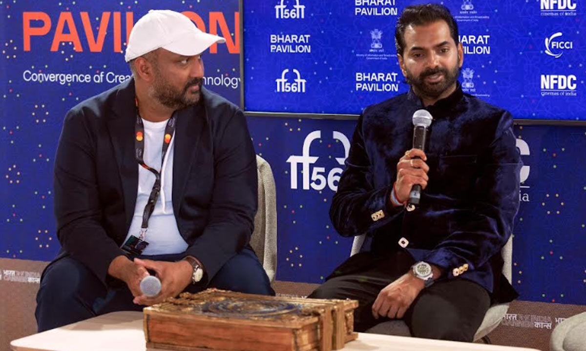 ‘Vishwambhara' goes global: Producer Vikram unveils film's epic book at Cannes