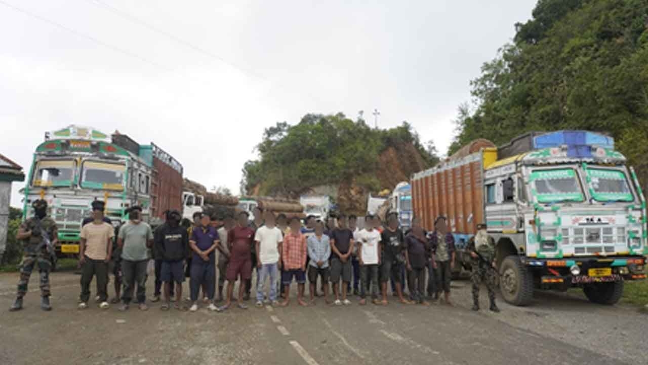 Illegally transported timber in 61 trucks worth Rs 3.1 crore seized in Manipur