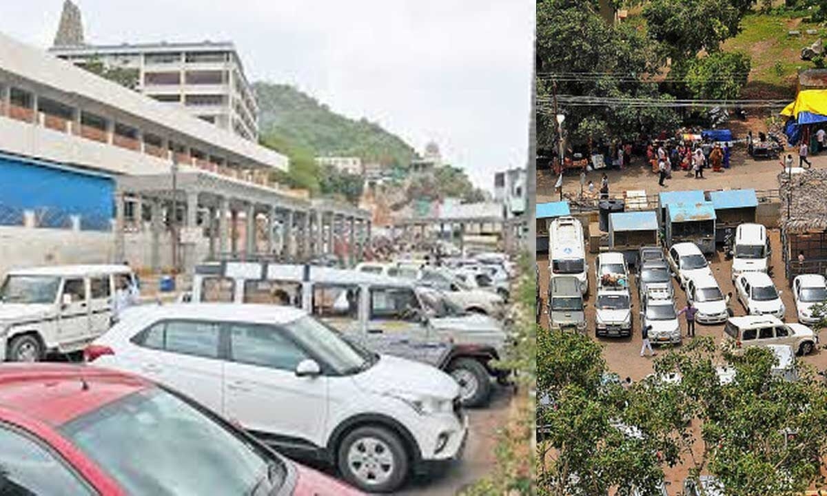 Four acres parking area for Durga temple devotees