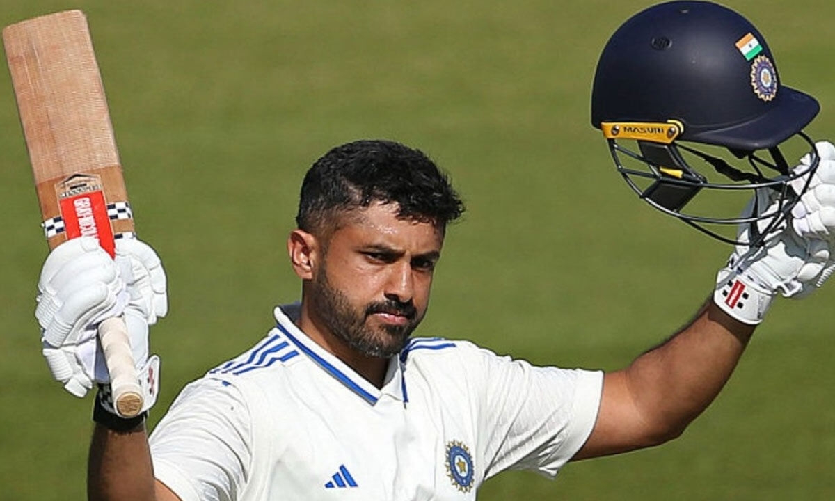 Karun boosts case for Test team selection with double ton