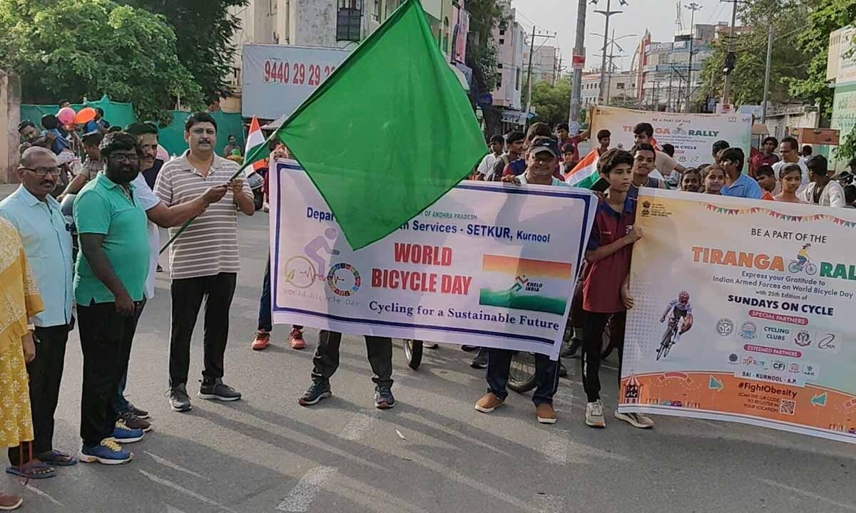 Cycle rally held on World Bicycle Day