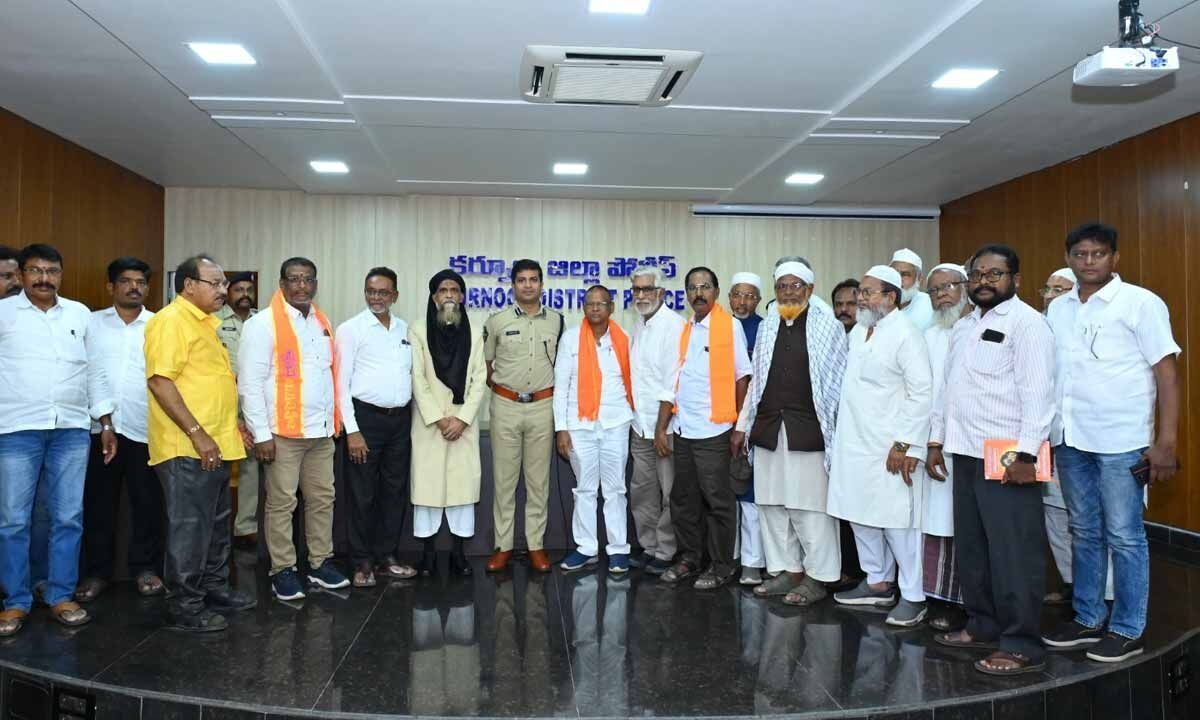 Peace committee meeting held in Kurnool ahead of Bakrid: SP Vikrant Patil urges harmony