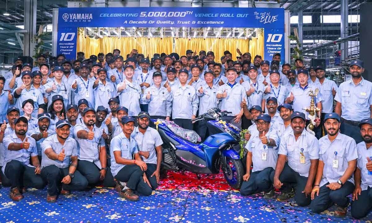 Yamaha's Chennai Factory Marks a Decade of Manufacturing Excellence; Rolls Out 5 Millionth Unit