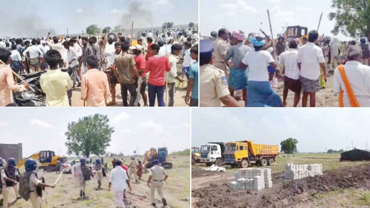 Protest Turns Violent: Protesters torch ethanol factory's vehicles