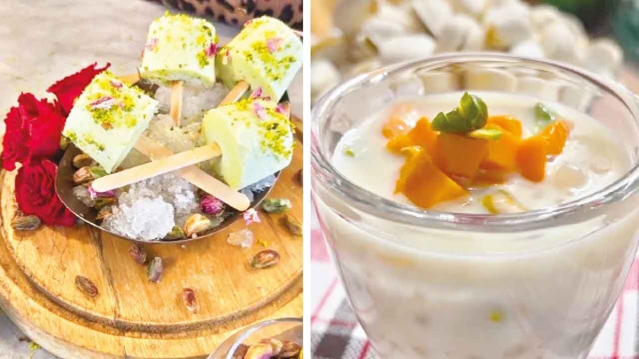 Pistachio desserts with a desi twist