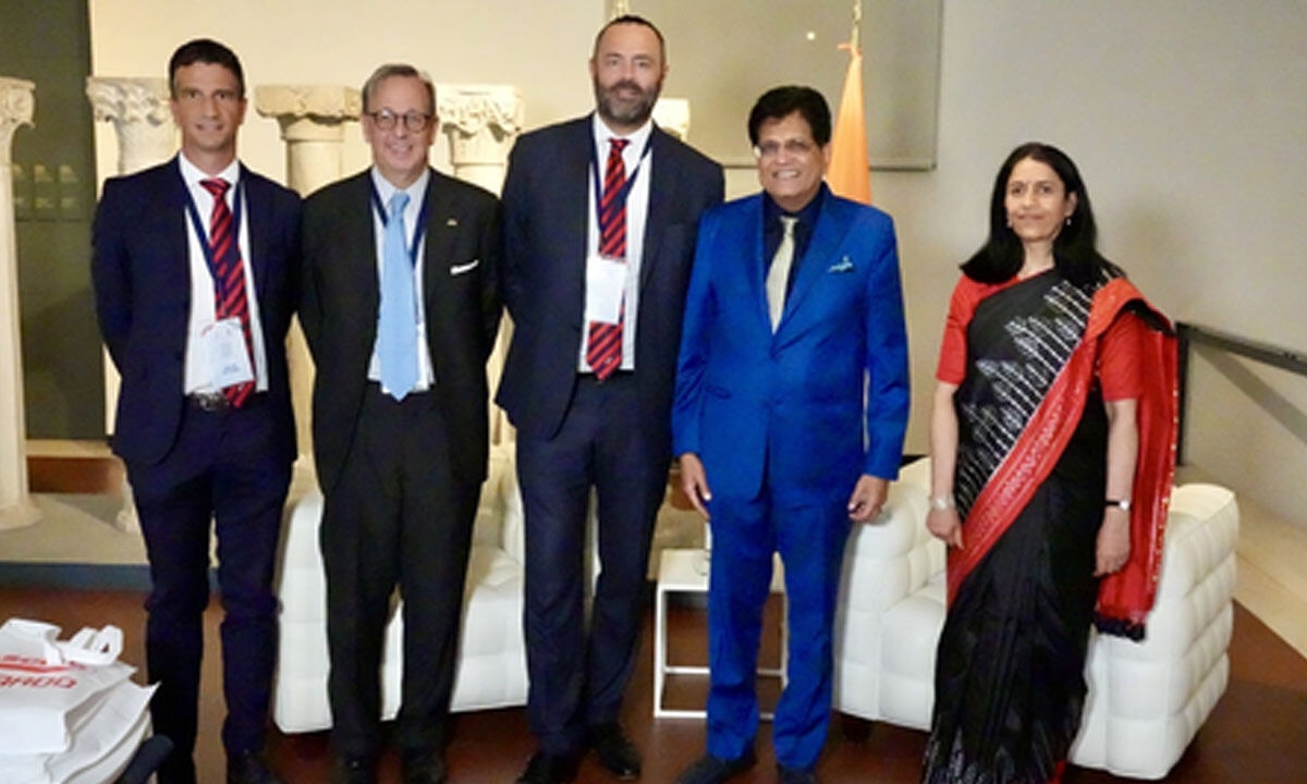 Piyush Goyal in Italy, meets biz leaders to strengthen strategic collaborations