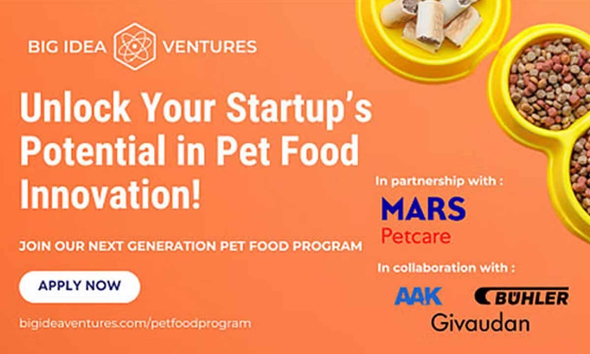 Big Idea Ventures and Mars Petcare Launch 2025 Global Pet Food Innovation Program in Collaboration with AAK, Bühler, and Givaudan