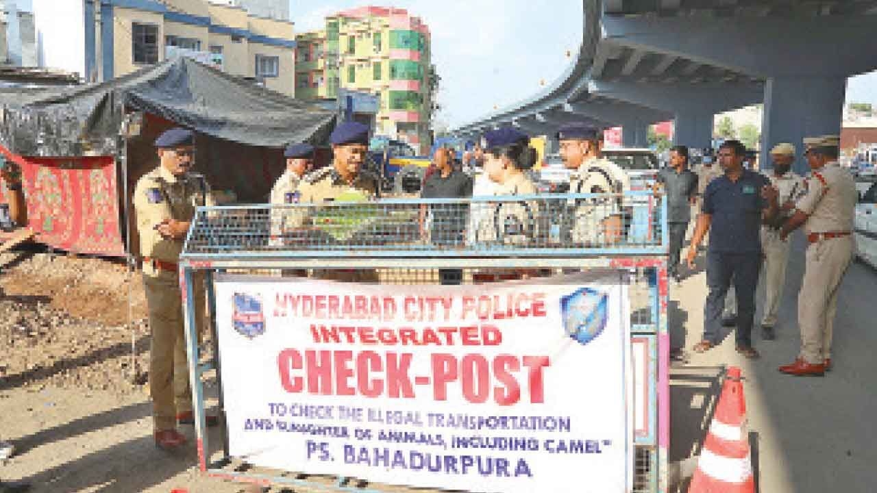 All set for Bakrid festivities today; cops on toes at check posts