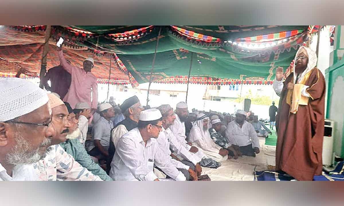 Bakrid prayers held at Eidgah grounds