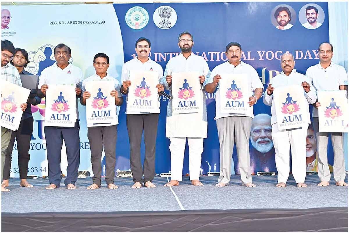 Vizag MP exhorts people to practice yoga for a healthier life