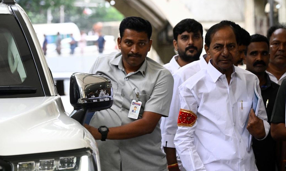 Former CM KCR appears before Kaleshwaram commission
