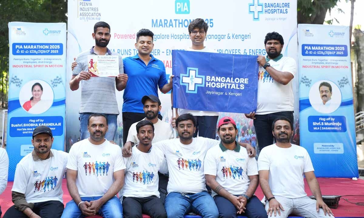 Bangalore Hospitals Organize PIA Marathon 2025 to Promote Employee Health Awareness