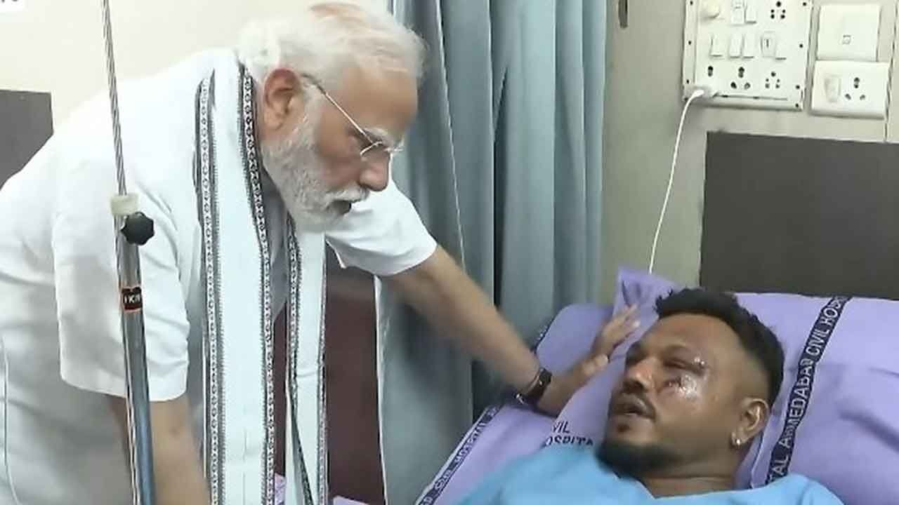 Prime Minister Modi Visits Sole Survivor Of Devastating Air India Crash In Ahmedabad