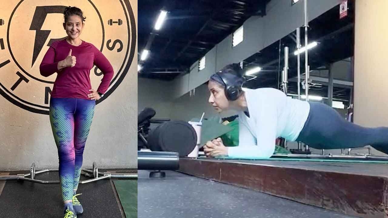 Manisha Koirala flaunts impressive core strength with planks
