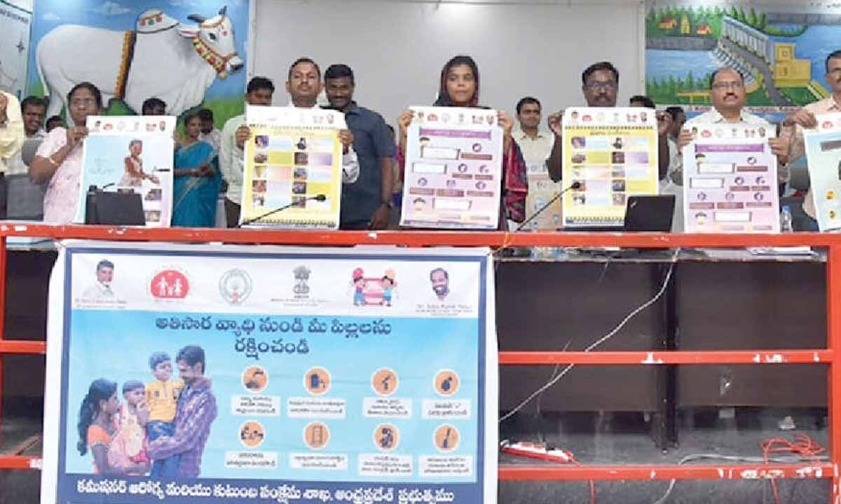 Prakasam collector releases‘Stop Diarrhoea' campaign poster