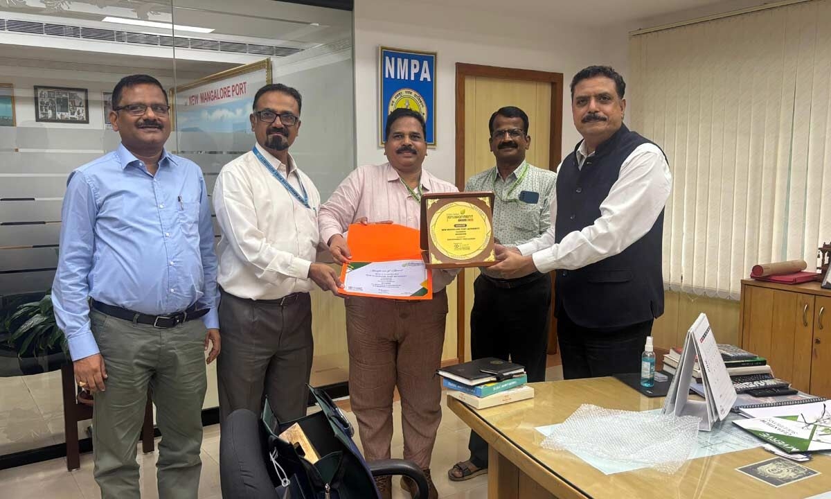 New Mangalore Port Honoured with Greentech Global Environment Award for the 8th Time