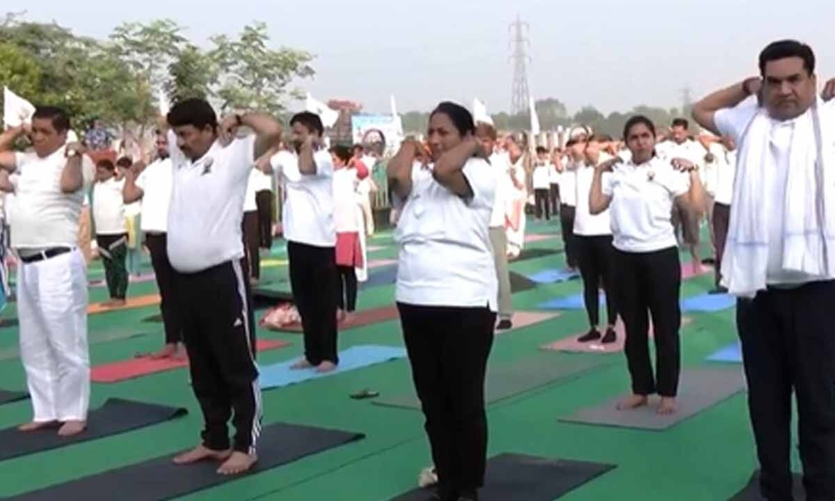 Delhi CM Rekha Gupta participates in Yoga Day event; calls for reviving Yamuna River