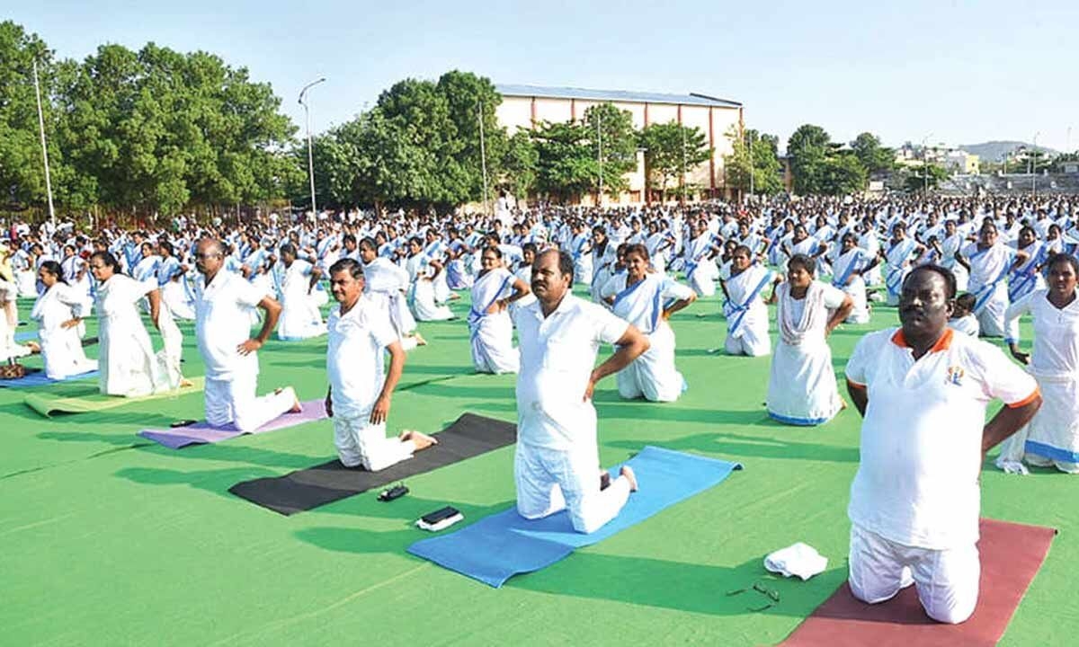 Yoga ensures good health for all, says Collector
