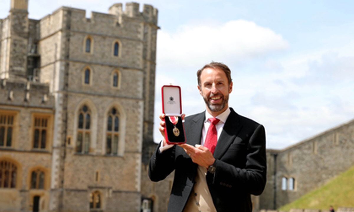 Ex-England coach Gareth Southgate receives knighthood