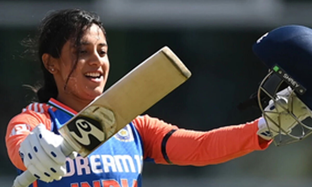 Mandhana closes in on No. 1 T20I ranking after century against England