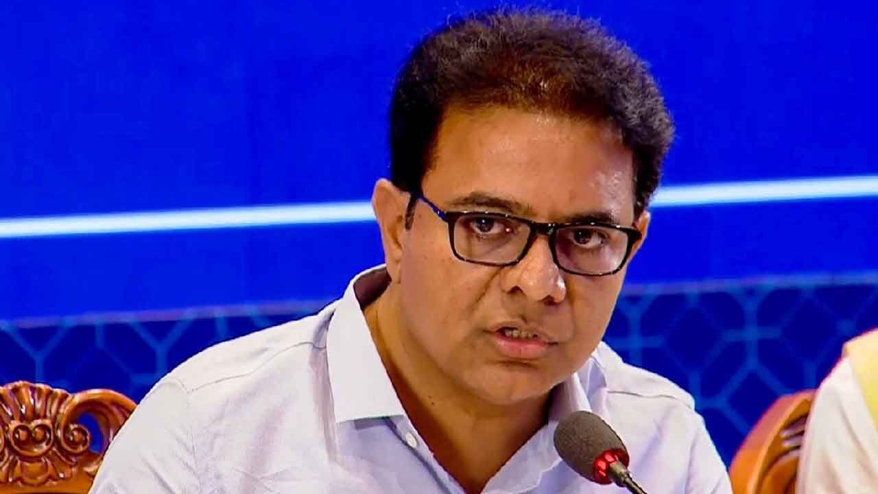 Cong leaders gobbling up farmers' lands in Pharma City, alleges KTR