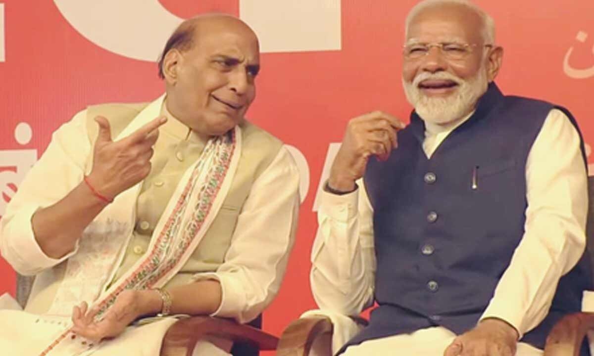 Distinguished himself for hardworking nature, wisdom: PM Modi greets Rajnath Singh on his birthday