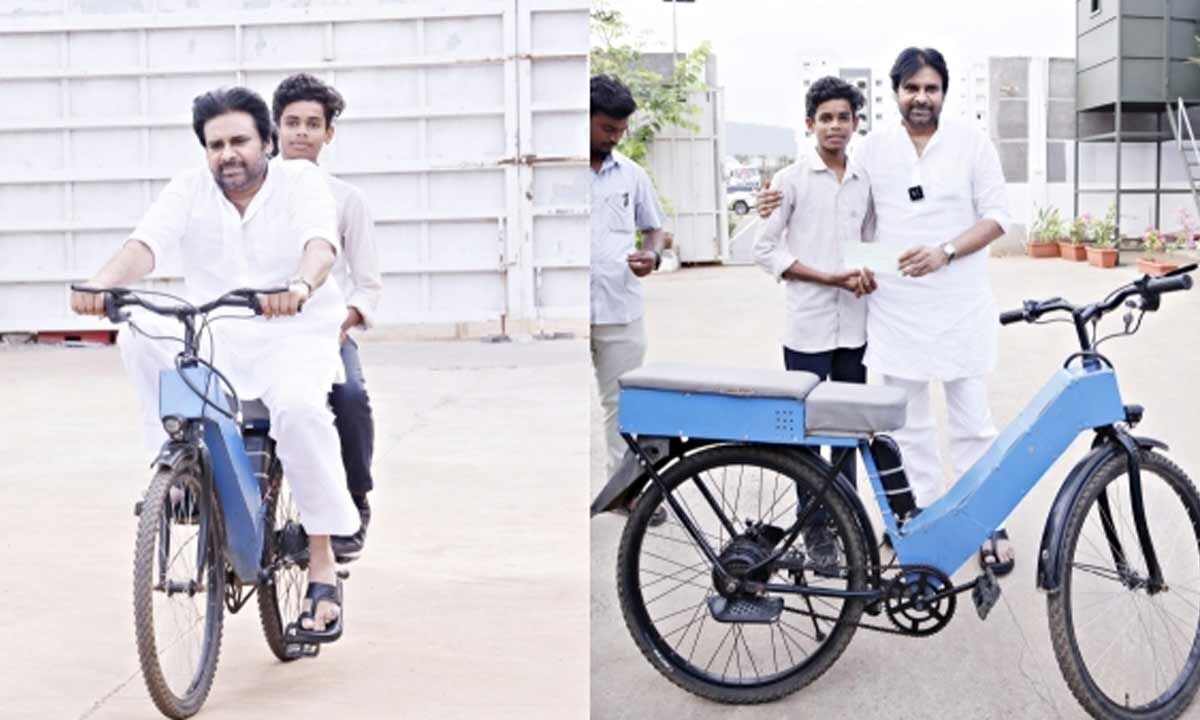 Pawan lauds Sidhu for ‘battery-powered bicycle'