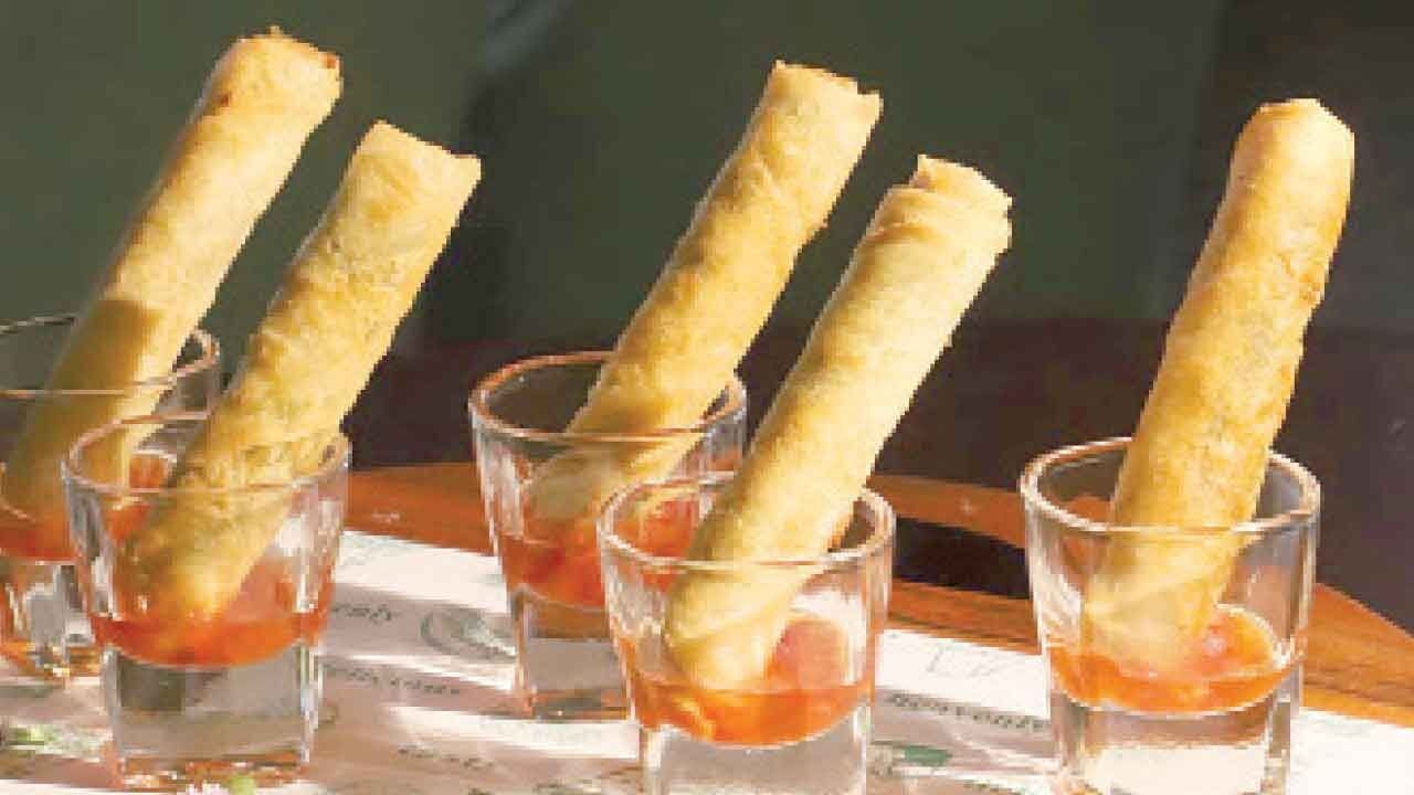 Try this cheese, greens & golden crunch taquitos