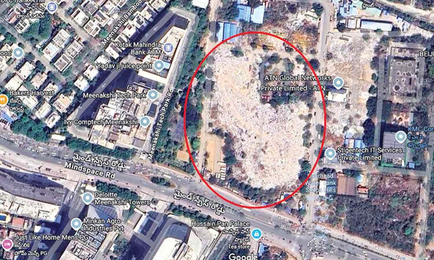 Hyd's IT corridor getting reduced to a dumping yard!