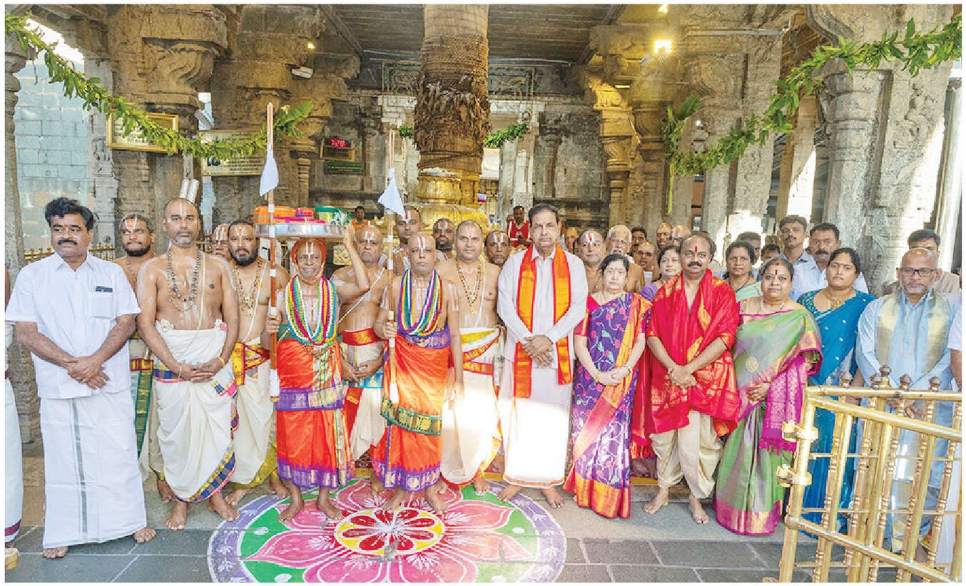Religious fervour marks Anivara Asthanam at Tirumala