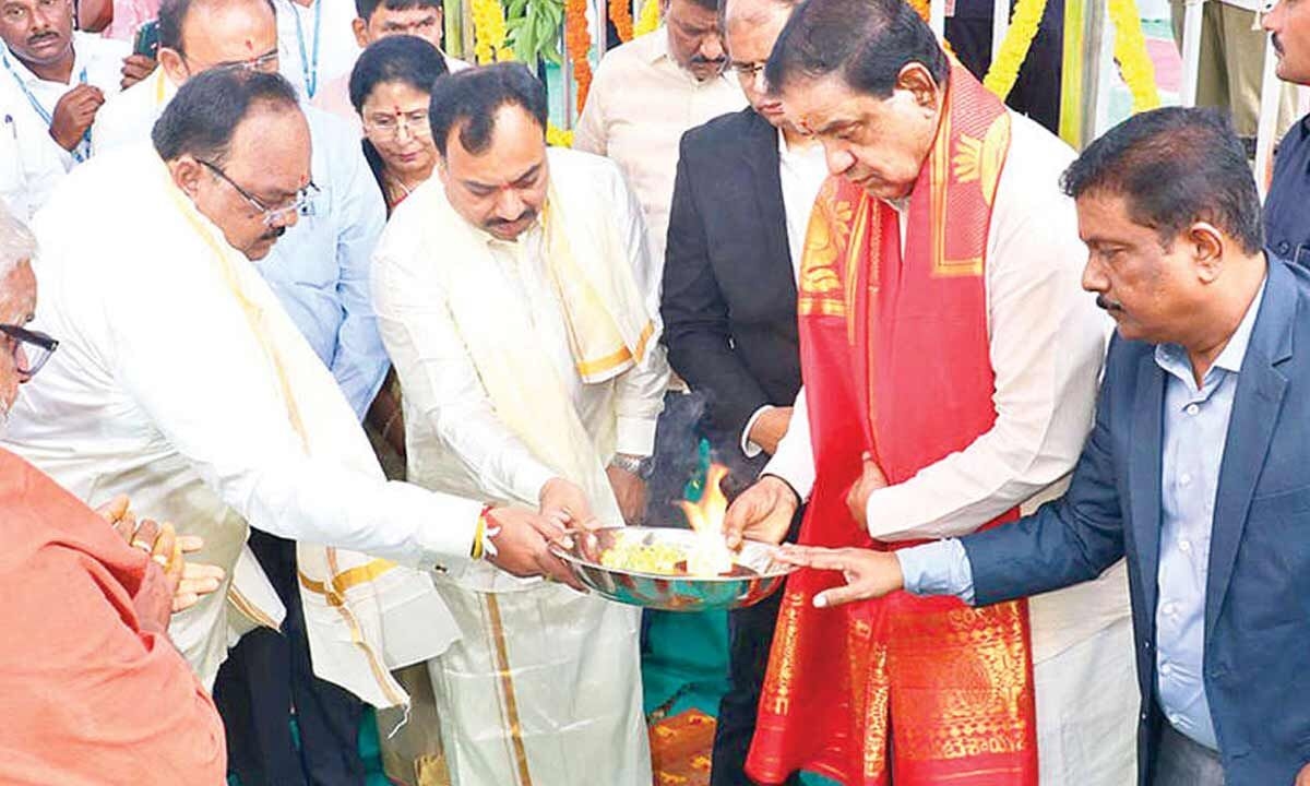 Bhoomi Puja performed for IOC gas storage facility at Tirumala