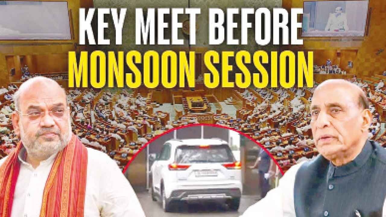 Rajnath singh, Shah hold strategy meet