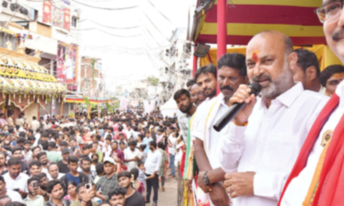 Why should we beg for funds for our temples and Bonalu festival, asks Bandi Sanjay
