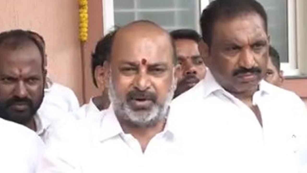 Temple demolished in Hyderabad for Muslim votes, says MoS Bandi Sanjay