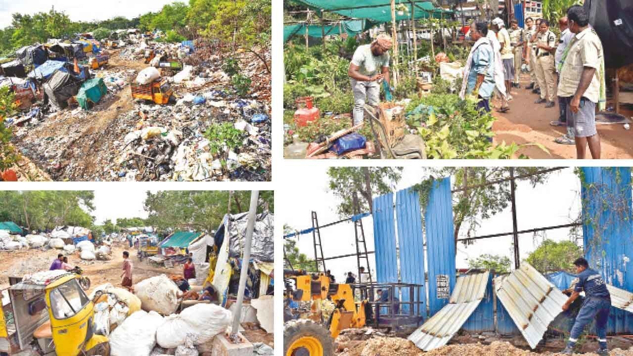 HYDRAA Strikes Again…! Clears encroachments in Musi riverbed, Moosapet